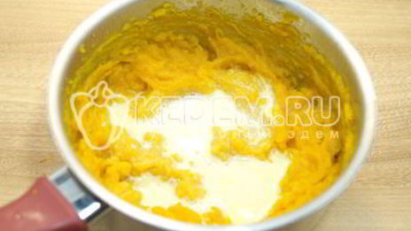 тыквенный суп-пюре с сыром