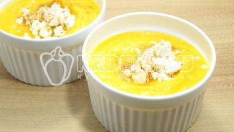 тыквенный суп-пюре с сыром