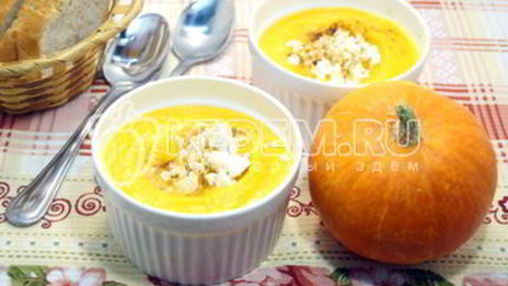 тыквенный суп-пюре с сыром