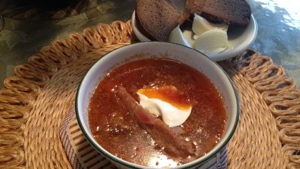 Суп с фасолью