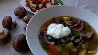 Суп с грибами Грибная юшка