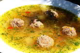 Суп с картофелем и мясными фрикадельками