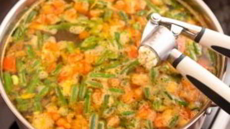 суп с картофелем и стручковой фасолью