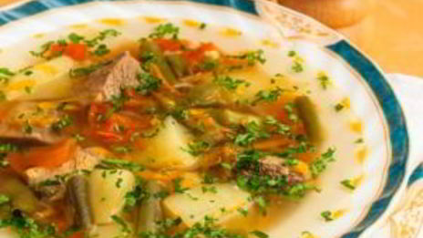 суп с картофелем и стручковой фасолью