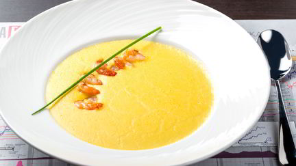 Суп с креветками