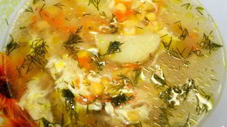 Суп с кукурузой консервированной