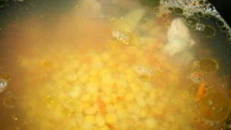 суп с кукурузой консервированной