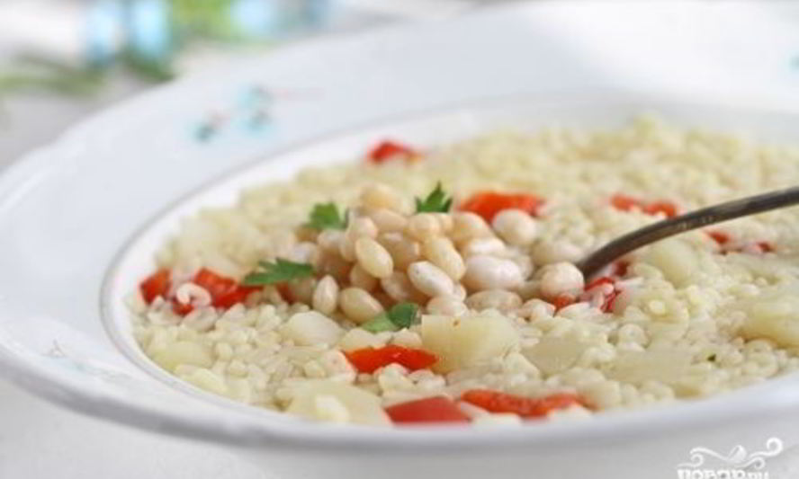 Рецепт супа с макаронами и фасолью