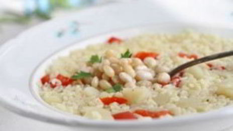 суп с макаронами и фасолью