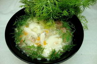 Суп с макаронами, картошкой и мясом в мультиварке