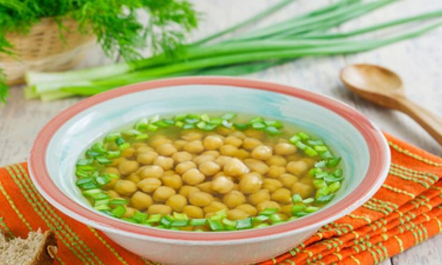 Рецепт супа с нутом и зеленью