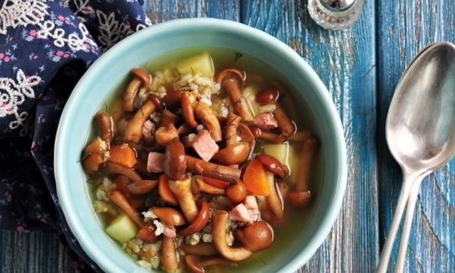 Рецепт супа с опятами замороженными