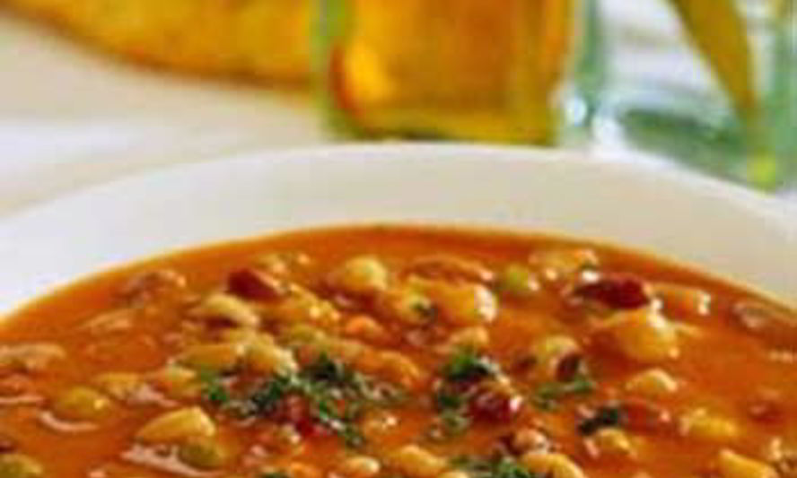 Рецепт супа с ветчиной, овощами и фасолью