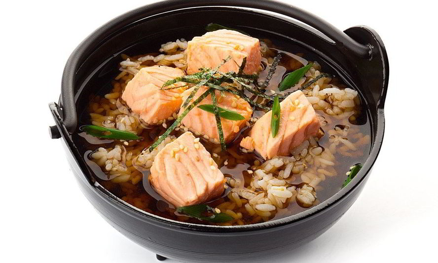 Рецепт супа сяке тядзукэ с лососем и рисом