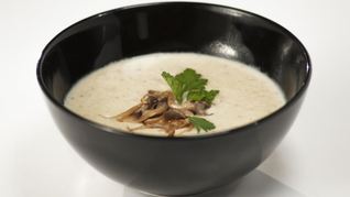 Сырный суп с грибами