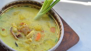 Тайский суп с морепродуктами