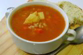 Томатный суп с перловкой