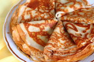 Ажурные блинчики на молоке с кипятком