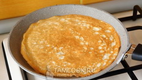 ажурные блинчики на молоке с кипятком