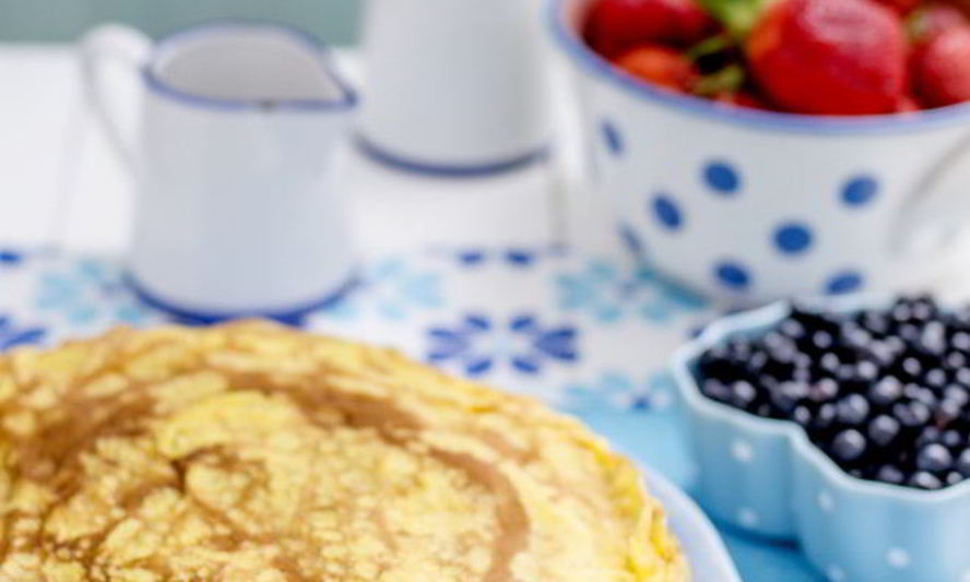 Рецепт ажурных блинов на кипятке