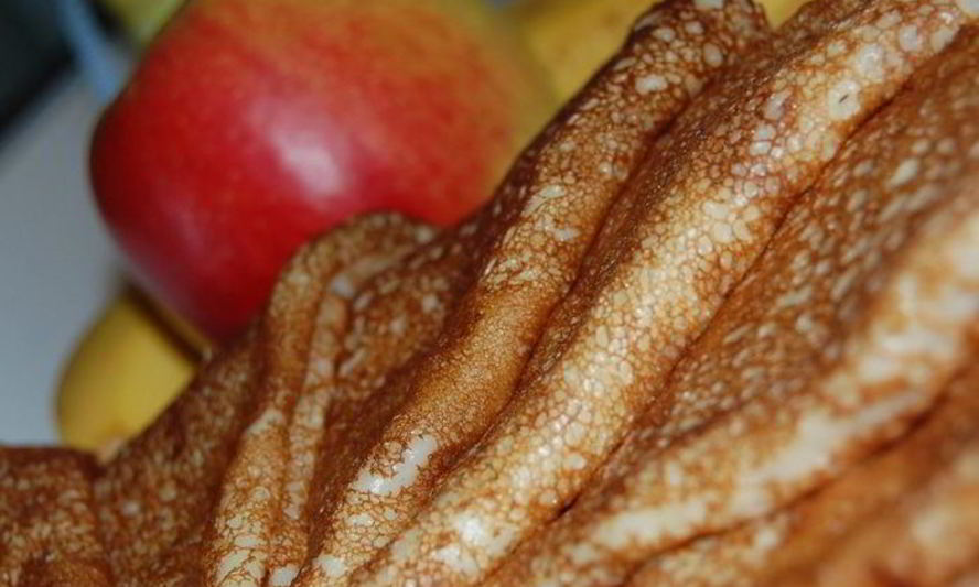 Рецепт бананова-яблочных блинчики на кефире