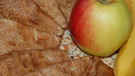 бананово-яблочные блинчики на кефире