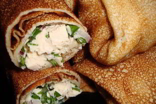 Блинчики, фаршированные курицей и грибами
