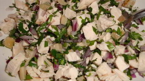 блинчики, фаршированные курицей и грибами