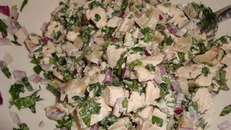 блинчики, фаршированные курицей и грибами