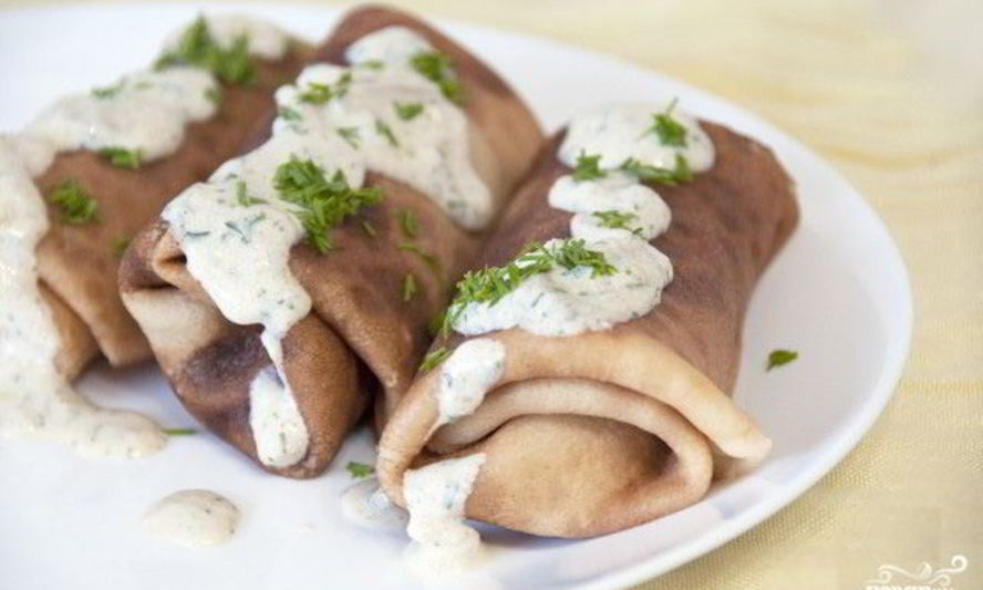 Рецепт блинчиков из грибов