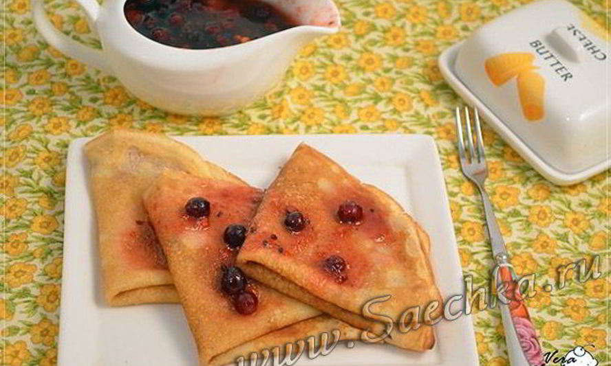 Рецепт блинчиков на молоке