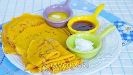 блинчики на морковном соке