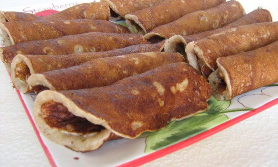 Рецепт блинчиков ржаных с яблоками