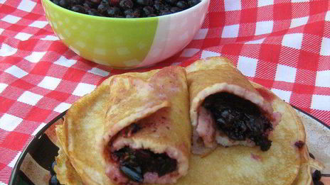 блинчики ржаные с яблоками