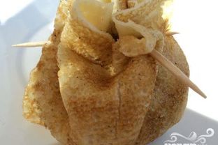 Блинчики с куриным филе и сыром