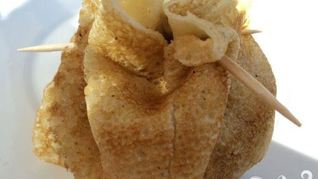 Блинчики с куриным филе и сыром