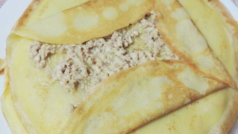 блинчики с мясной начинкой