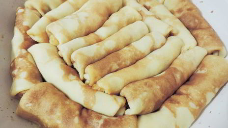 блинчики с мясной начинкой