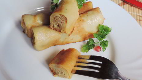 блинчики с мясной начинкой