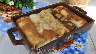 Блинчики с мясом и сладким перцем