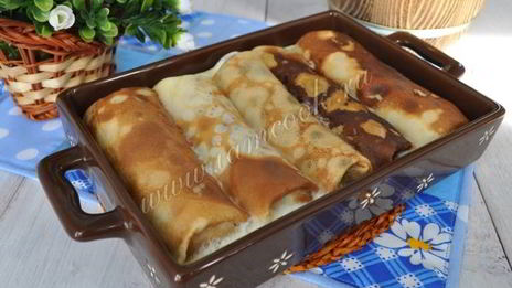 блинчики с мясом и сладким перцем