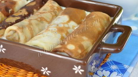 блинчики с мясом и сладким перцем