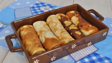 блинчики с мясом и сладким перцем