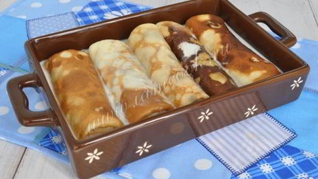 блинчики с мясом и сладким перцем