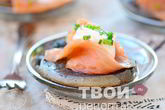 Блинчики с семгой