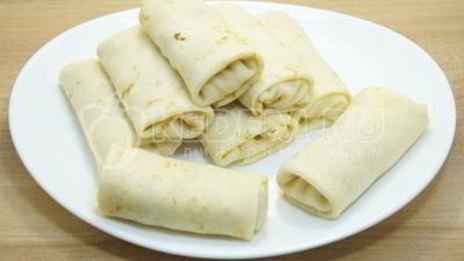 блинчики с ветчиной и сыром