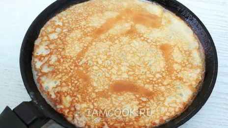 блины без соды на молоке