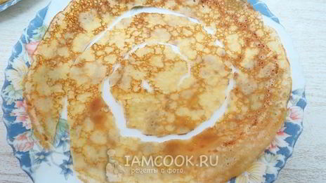 блины без соды на молоке