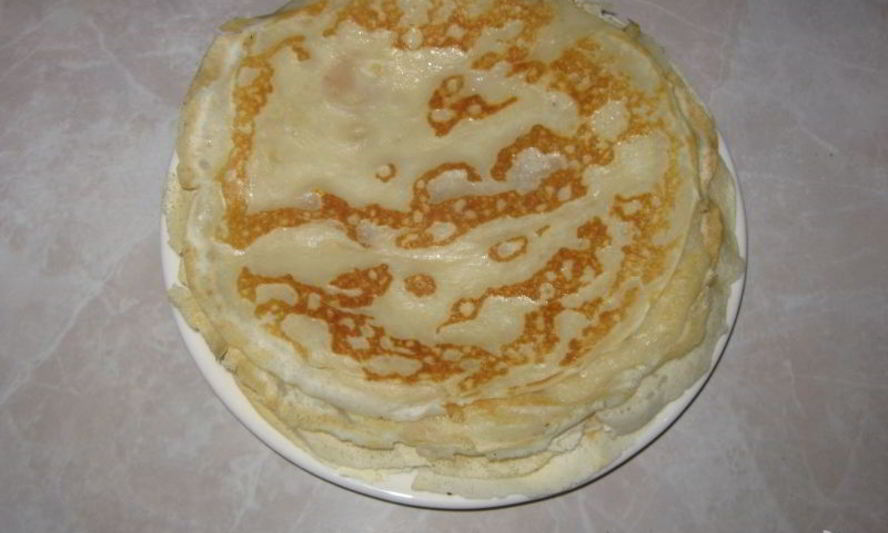 Рецепт блинов без яиц на молоке