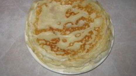 блины без яиц на молоке